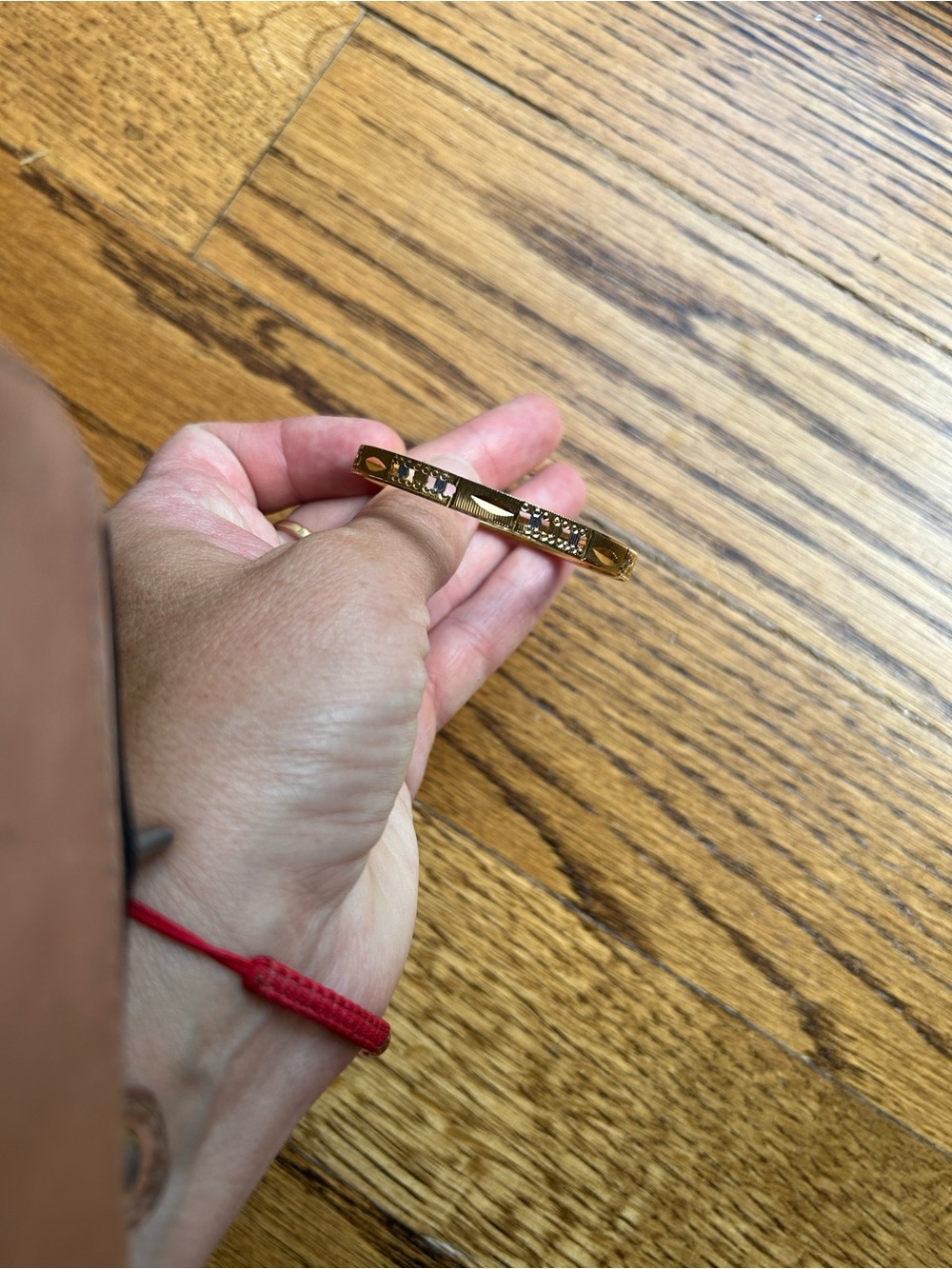 Girls' Gold Crystal Accent Bangle Bracelet - Sparkling Kids Jewelry